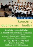 Pozvánka na koncert spevokolu Bogenhofen